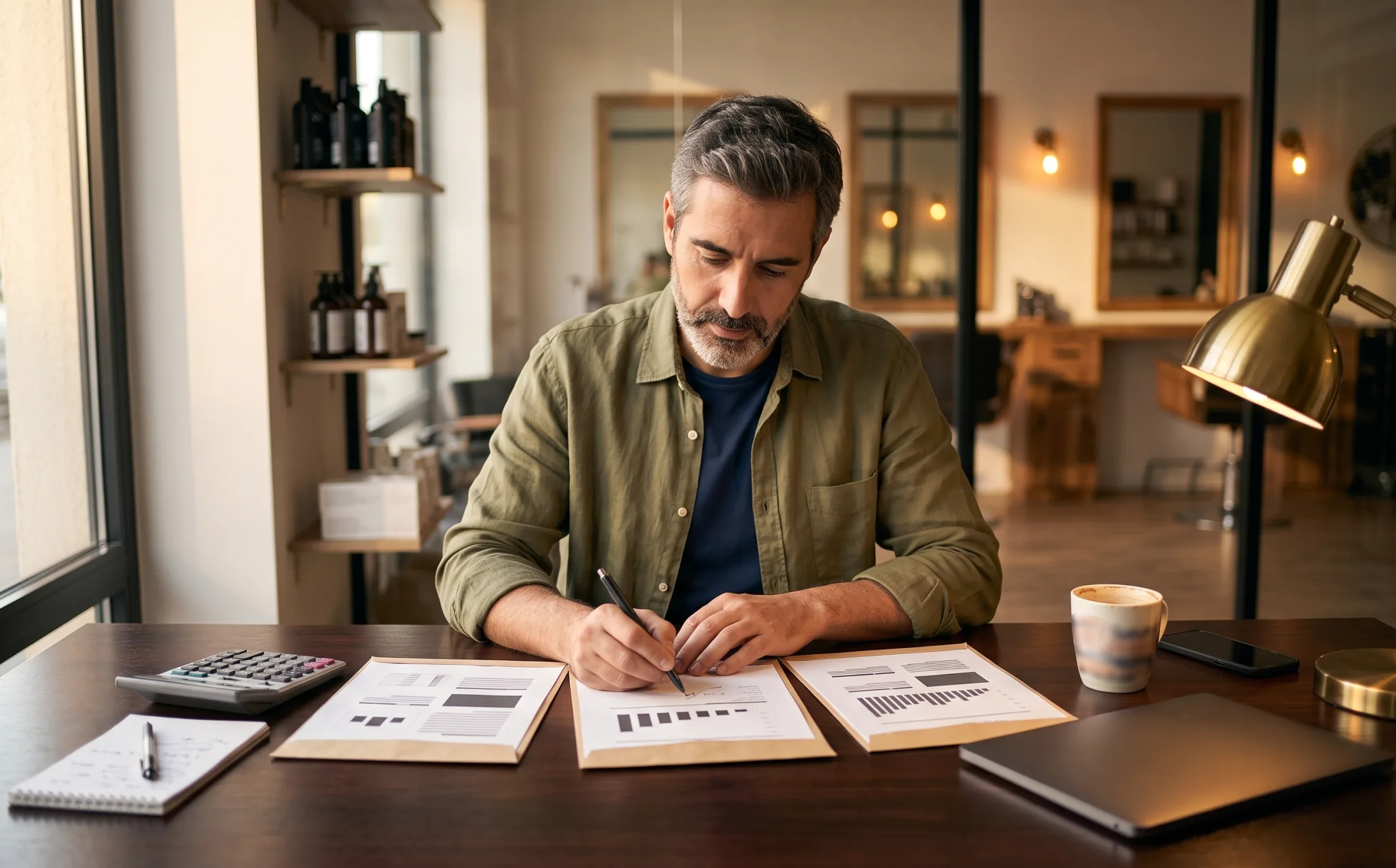 Funding offers and capital structures being compared side by side before a financing decision